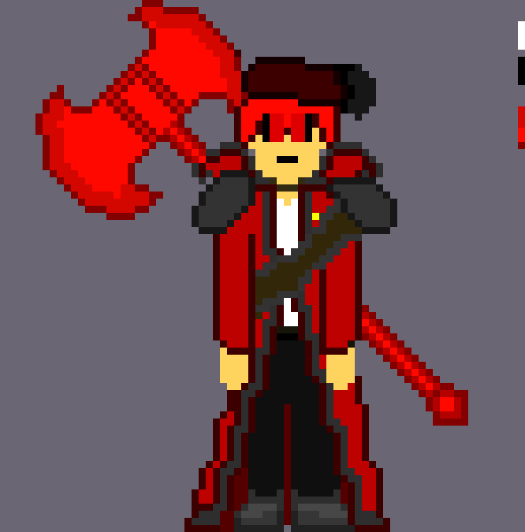 [e72e9f] *sees the glow of his eyes* there you are... *swings my axe toward him and causing a shockwave* 