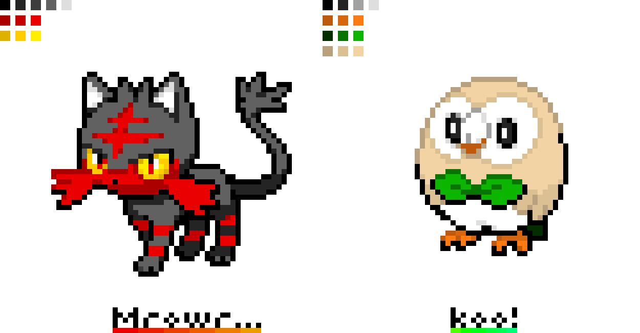 [9664c4] Litten + Rowlet