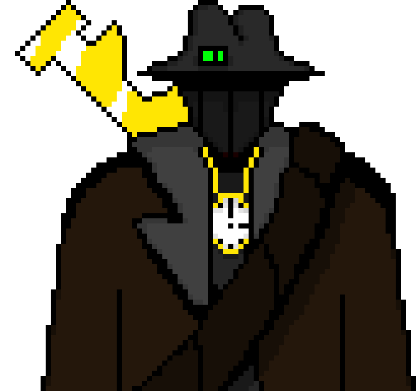 [842b2e] -guards bean's bedroom door as she sits on her bed- 