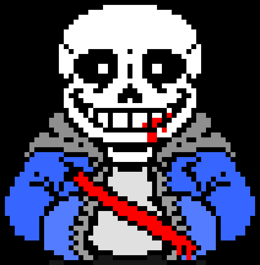 [10a19a] Heya I'm sans ... sans the injured skeleton don't worry it's just the ketchup I'm not gonna ... heh ... bite the dust yet - DST