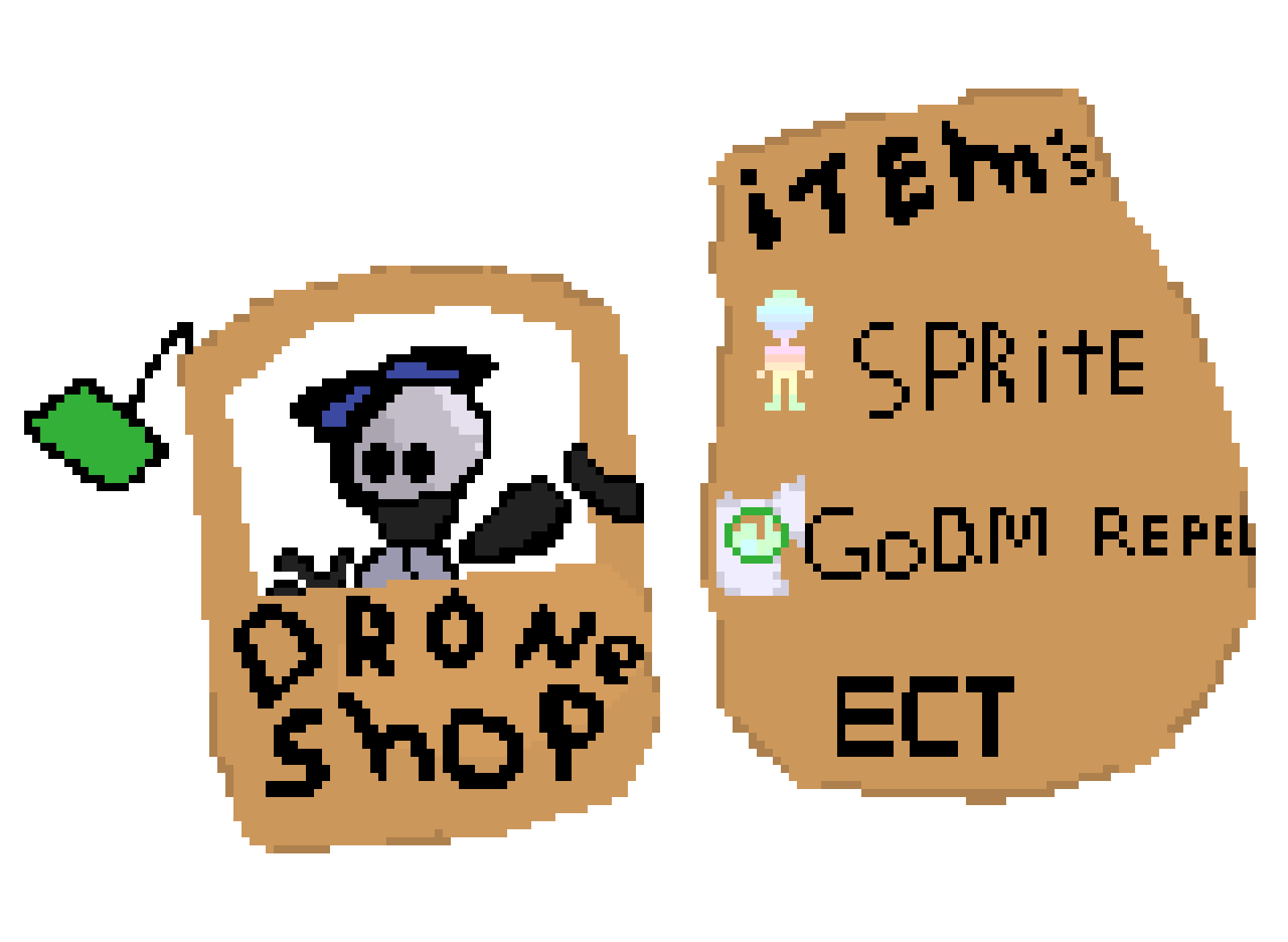 [3fcaee]  heya welcome to my shop what do you want from my shop -Drone/Tom