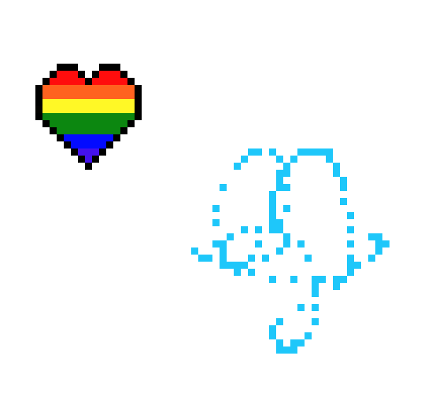 [cdb94f] rainbow heart