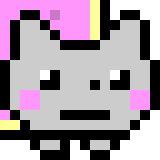 [5bc0d0] wow what a brave little robot -Nyan Cat