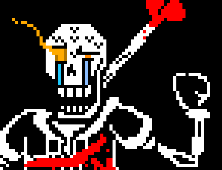 [53a360] Papyrus Pisses on the moon ( do not click edit this image )