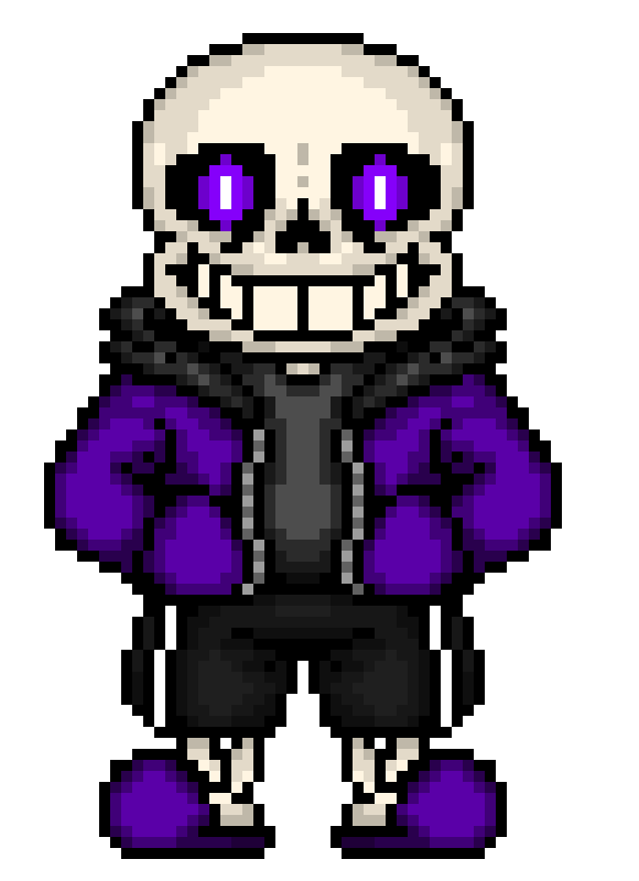 [f273a4] Sans sprite, except I added too much shading to it, and now it looks weird.