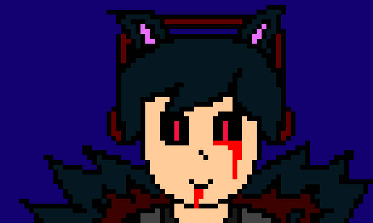 [3a33bd] (Glitches back and forth from normal to Evil and bleed intensly)*huff puff*-Cade