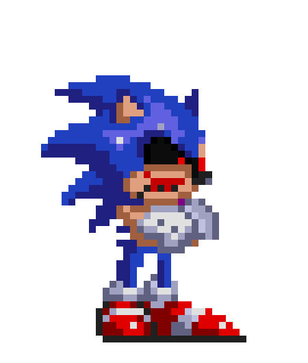 [7a6d0a] true dark sonic sprite edit