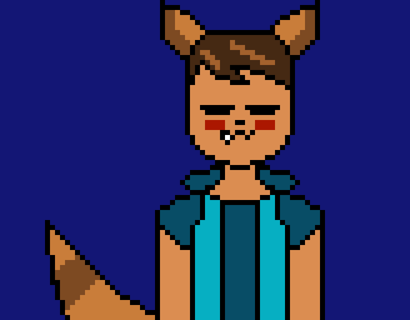 [4fbda4] i kinda just left me a sleep... i didn't get rid of the blush either, i was just to lazy to do it. - Evan