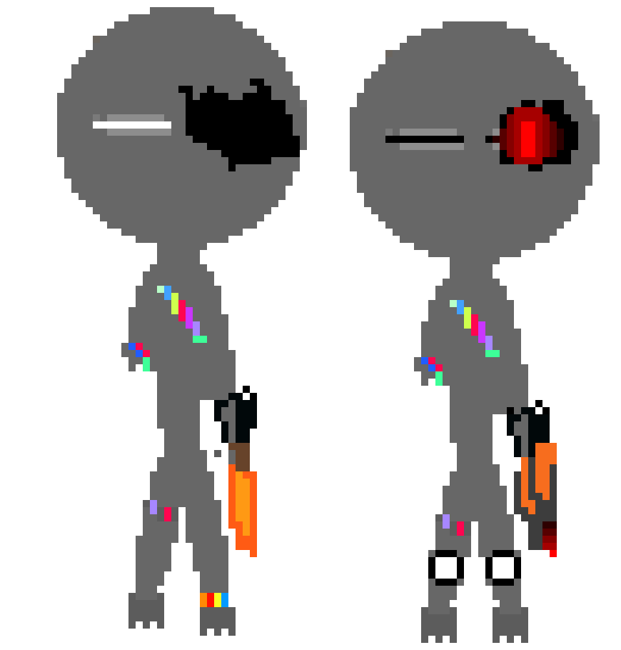 [e27272] *The robots discombine and they turn back to themsevles they are only missing a few parts*