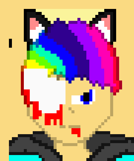 [401102] *teleports behind them and slashes the figure in the back with a giant glitchy rainbow sword*-the rainbow sqaud