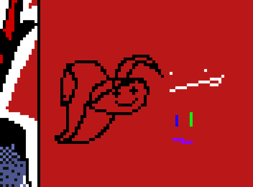 [038bf1] Just wanna say I like the use of black as shading and the illusion of brightness being used in this as well. - Gunther.