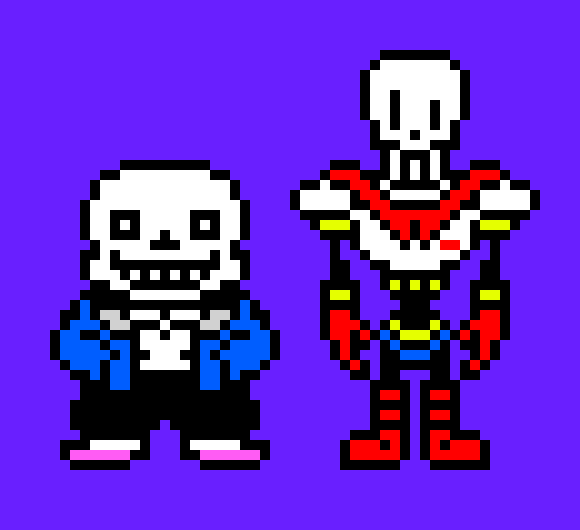 [f001d5] Springrat-Maybe one of you can be Papyrus and the other Sans?