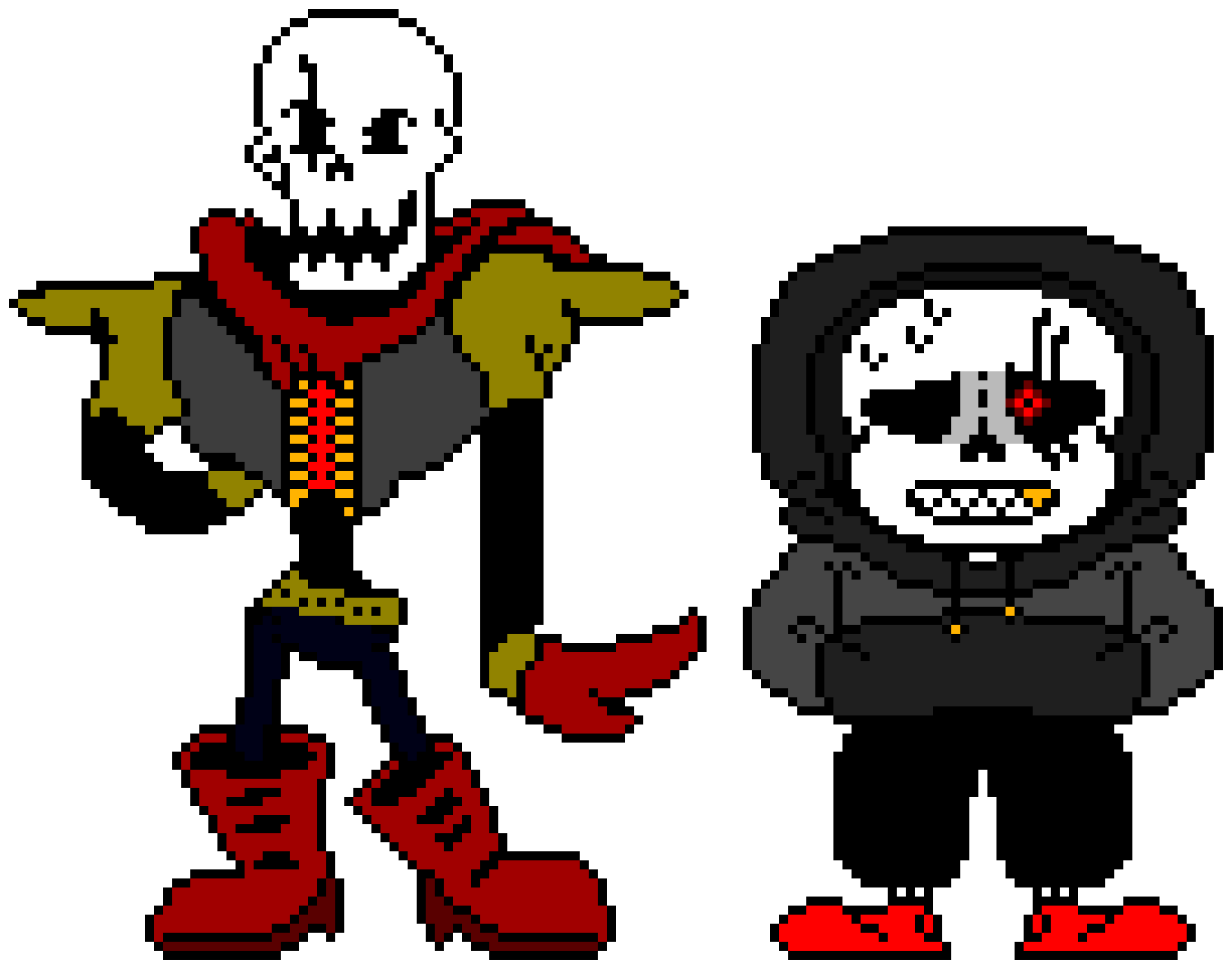 [0ab601] IJ!UnderFell Sans And Papyrus Sprite V2