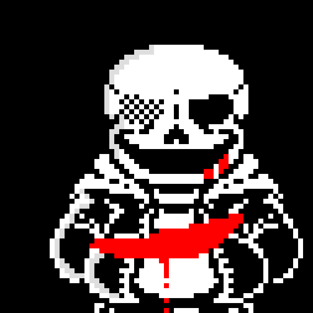 [450a4c] sans last breath: [silently creeps up behing red and green sans] [takes bone into his shoulder]
