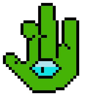 [acbc50] it turns to the hand and grabs a fish out of the river