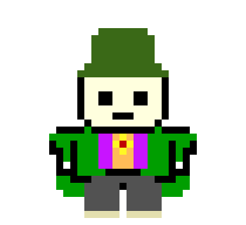 [9cd13c] danganronpa pixel sprite base:Aria