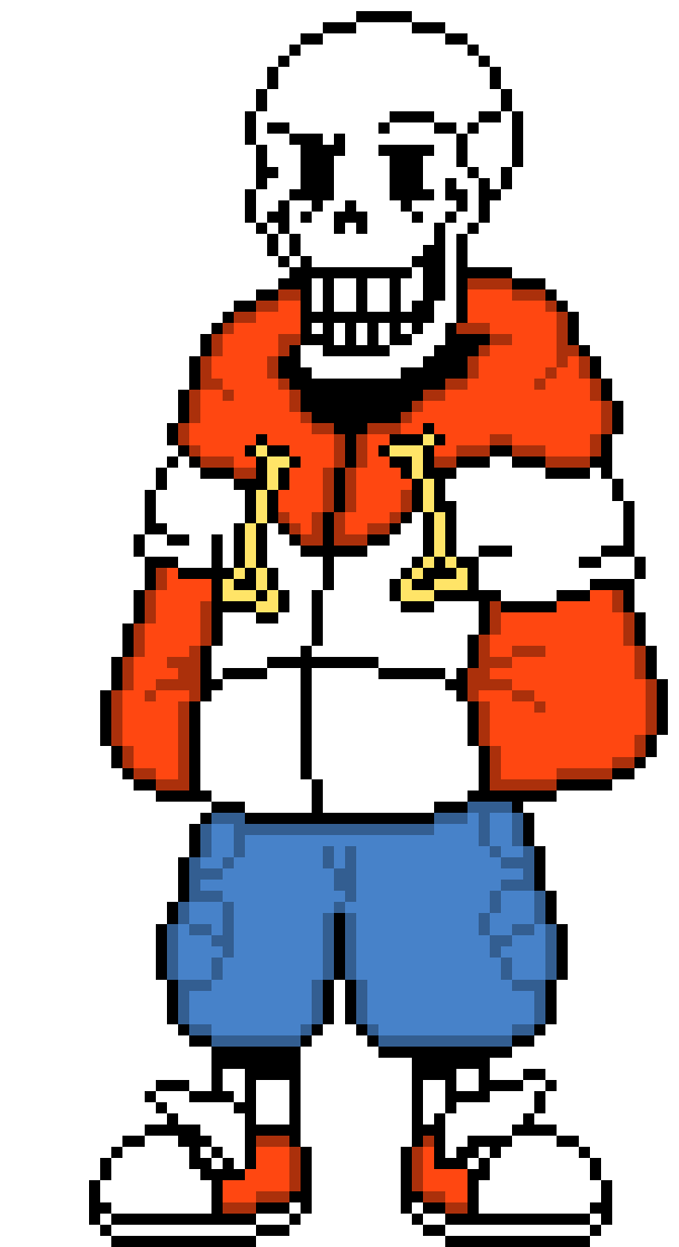 [baf04b] TS! UnderSwap Papyrus Battle Sprite.