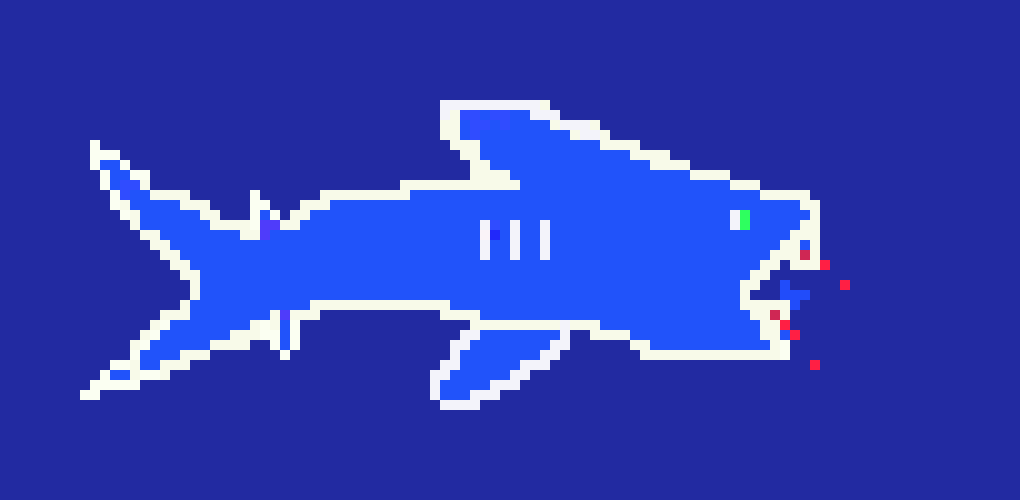 [9664c4] SHARK pixel art