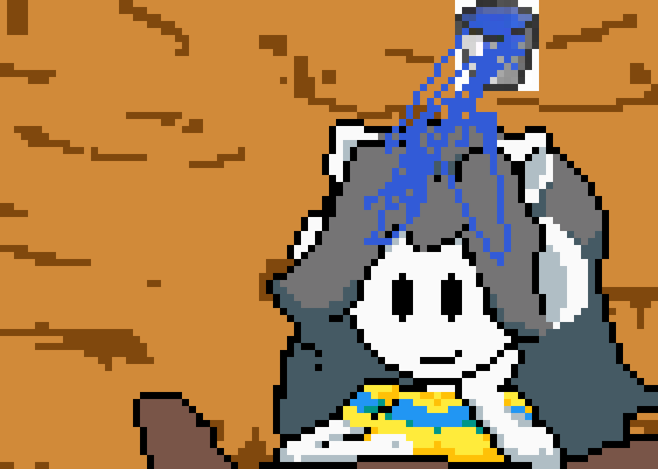 [c2fe0c] -Water is dropped on Tem- -Tem