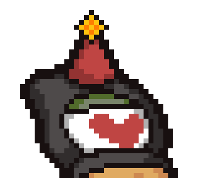 [b0303f] *Takes the presents gifted by Spamton and looks over in fear as Hart walks over to him* - Jacques 