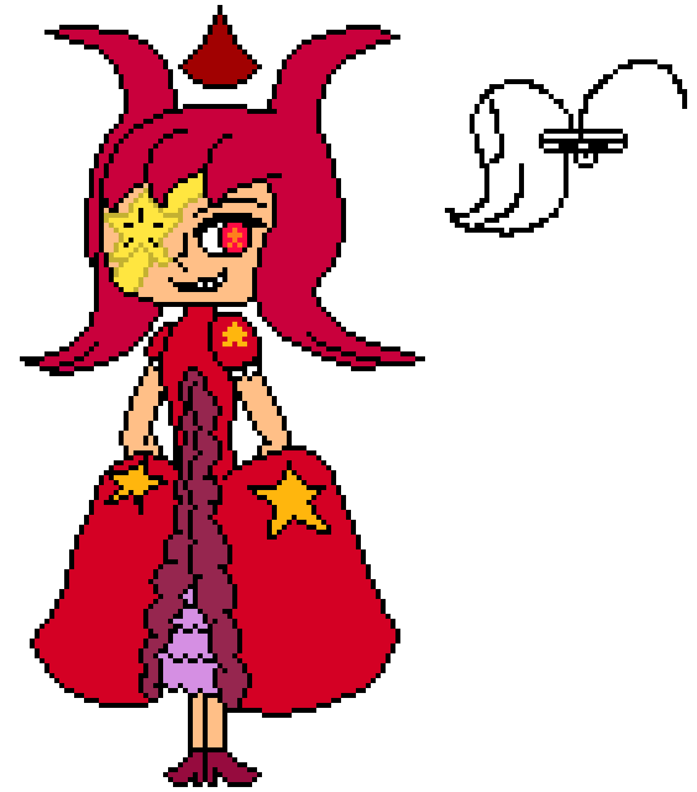 [f7c573] Krasnaya Noch' (color added) (WIP) (original character)(extra info in description) -Mawile