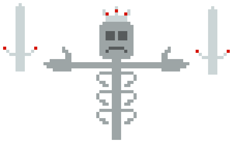 [bcb7cc] Skelelord head body hands and swords