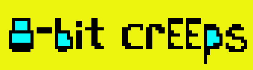 [9664c4] 8-bit creeps lettering
