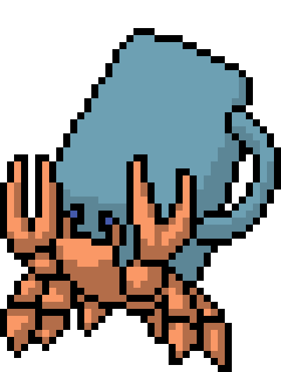 [5101cd] *you see a small crab* (directed toward AKA)