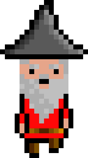 [bb0007] Pixel Wizard Red Jumping AniF1