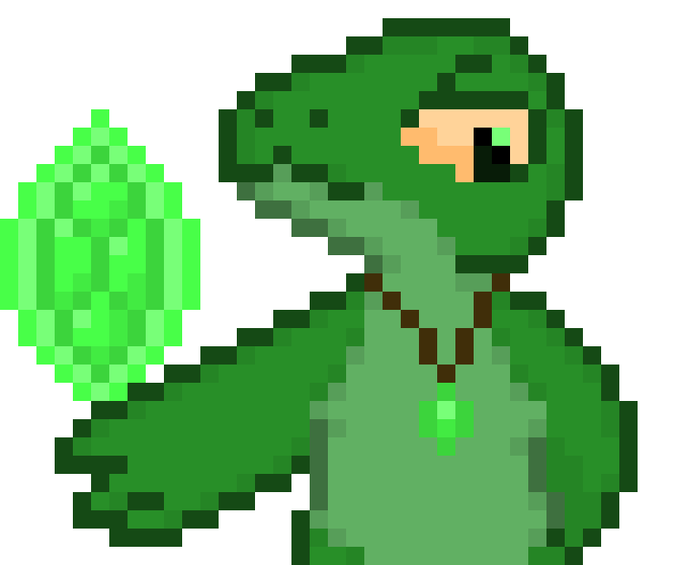 [379d08] [The larger lizard nods at Fredbear and prepares a strong spell...]