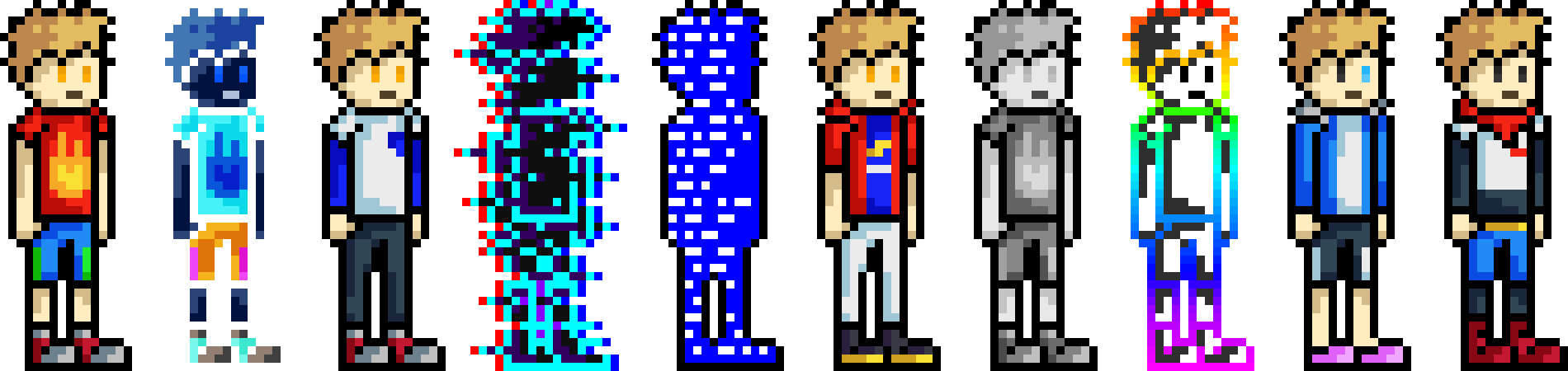 [ca38aa] hey gamers, working on a bunch of different costumes for myself. this is what i got so far i got 14 more to do