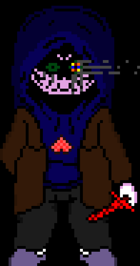 [c7b058] *Senses cherry* ! *teleports behind cherry* what are you doing here? 