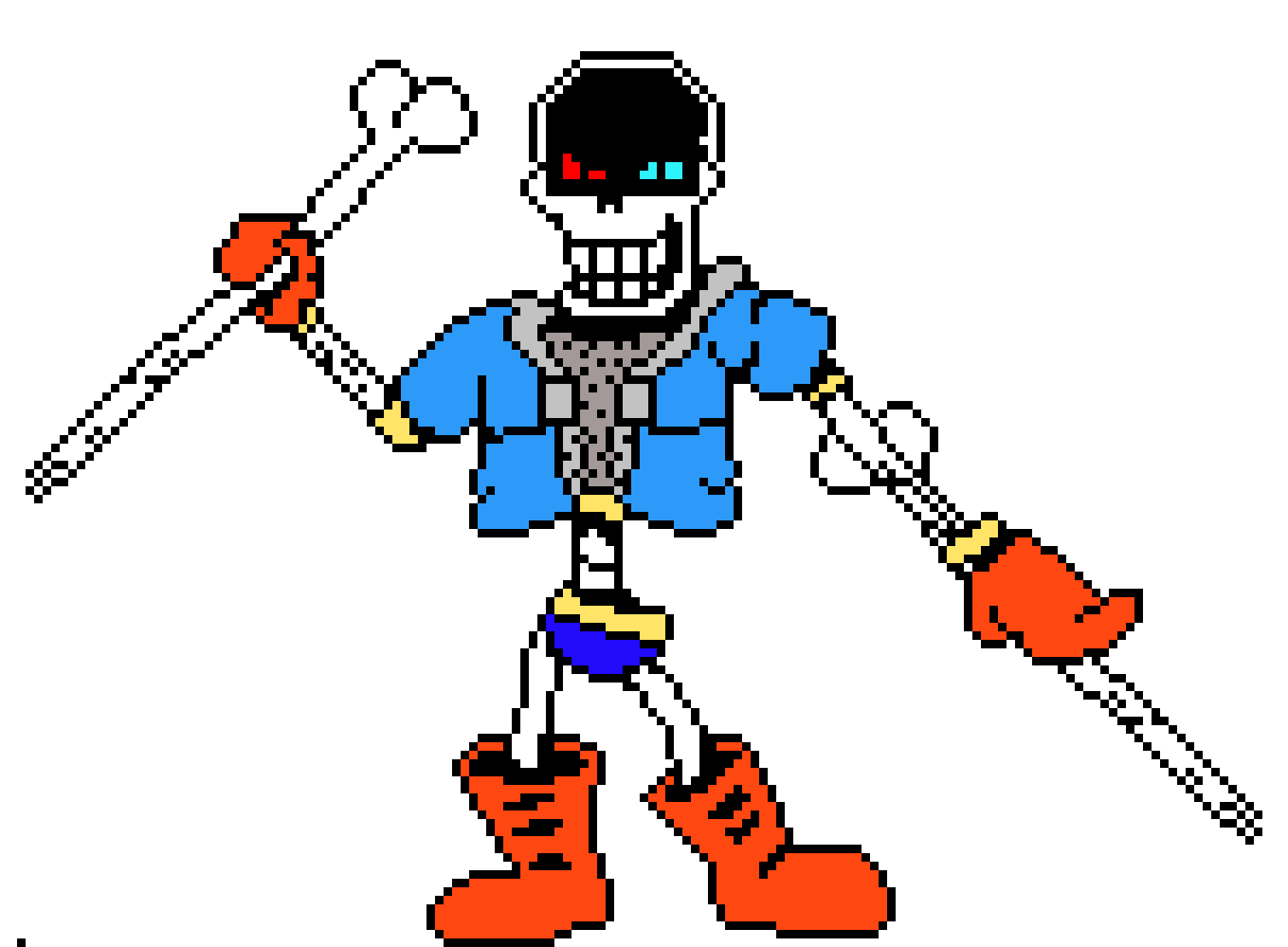 [af4498] Disbelief Papyrus Phase 2 Battle Sprite.