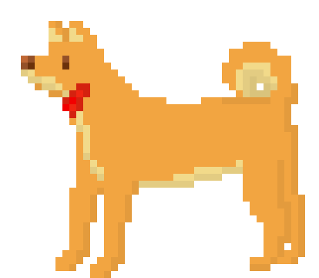 [be82ba] (The dog shook its bandanna off. It also waved back at the Plushy)