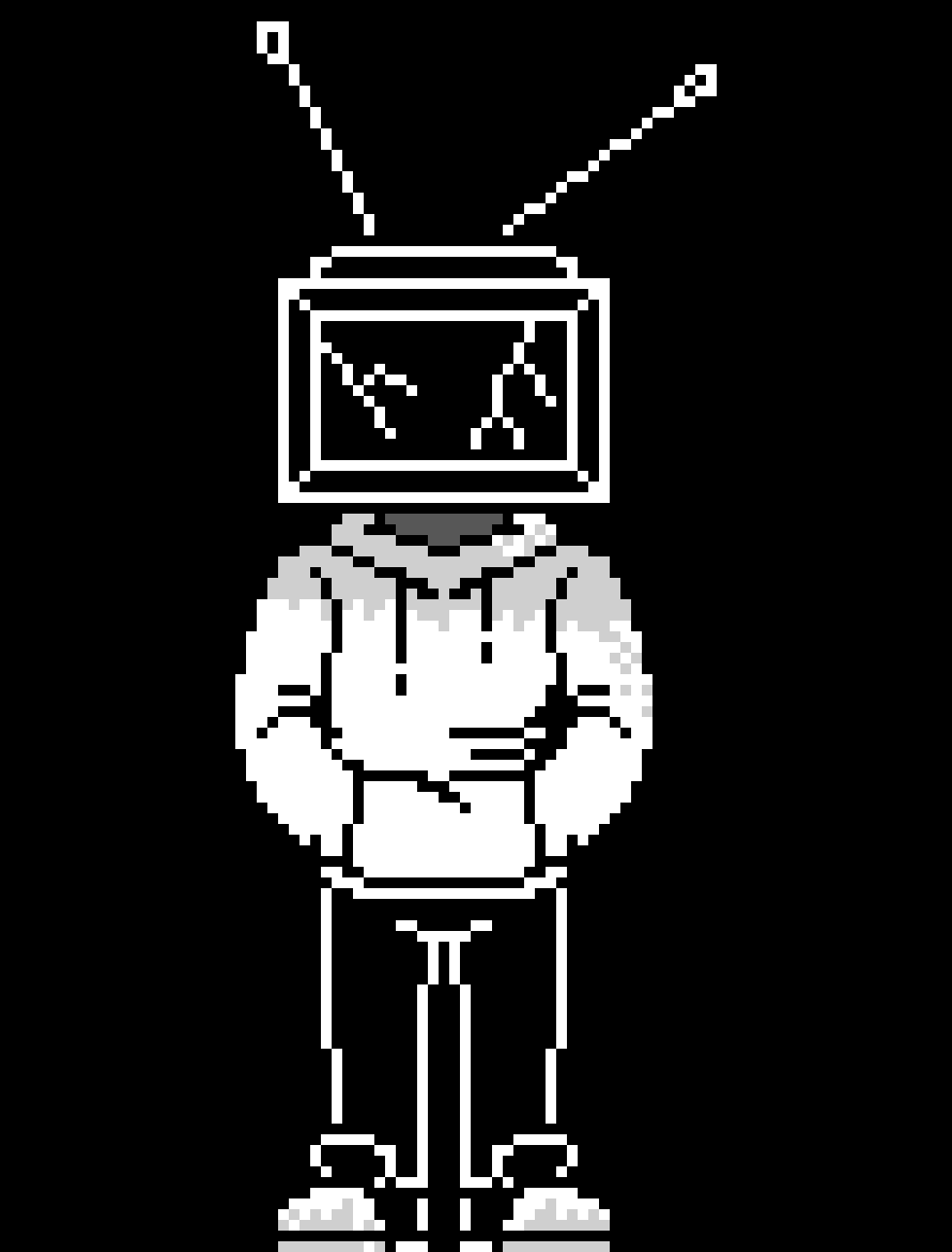 [45d928] -robot sits in woods...completely deactivated...broken and dusty-