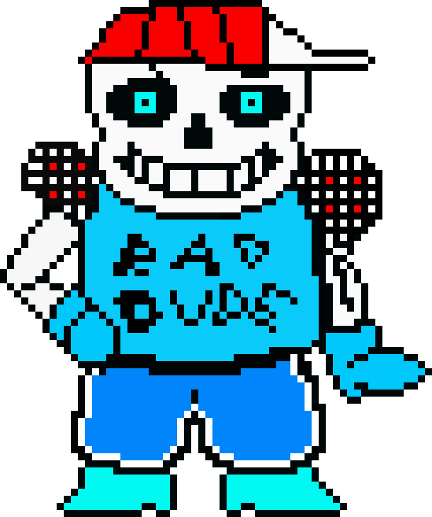 [9664c4] Underswap/Blueberry Sans Rad Dude (Colored)