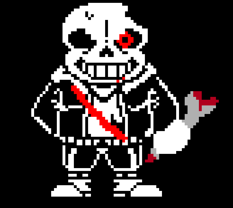 [7b43fa] Horrortale Last Starvation Sans Sprite phase 2