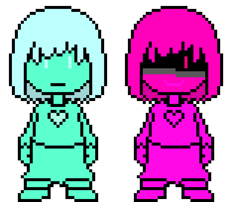 [dfb43a] Glitchtale Betty and Amber, Power overtake