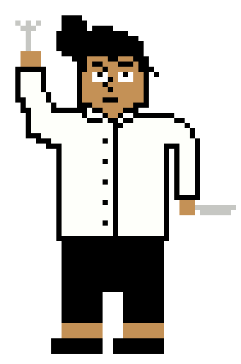 [4d9854] chef pixel art