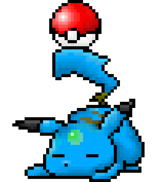 [9664c4] Blue Pikachu + Pokeball