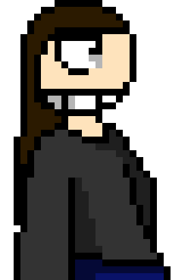 [e22b6a] "Can't tell if you're in this room or not, blue man."