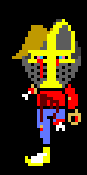 [c55b15] -crawling on the ground, dying from the explosion that happened a while ago- h..e...l...p... -after a few hours, he makes it into cuppy's cave, and passes out at the entrance- -Tiny Timmy