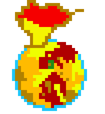 [bb720d] earth pixel art with citys