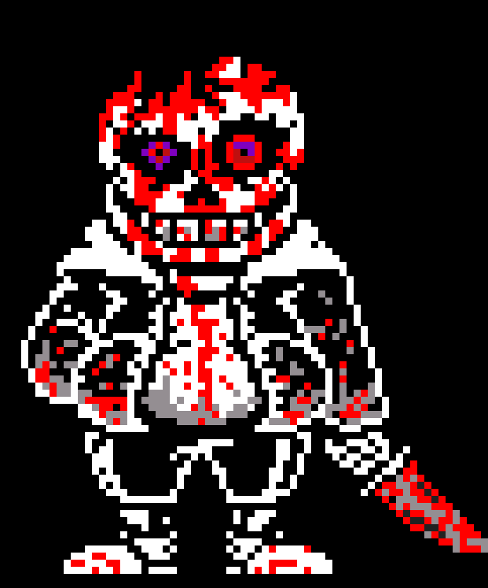 [6a27ef] i'd grab my knive and slash at the elf and would damage the mask* DIE! -NO AU!Sans