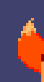 [4f5483] *Shapes tail in a shape of a shark fin* *Sticks her tail out pretending to be a shark* -Foxlya