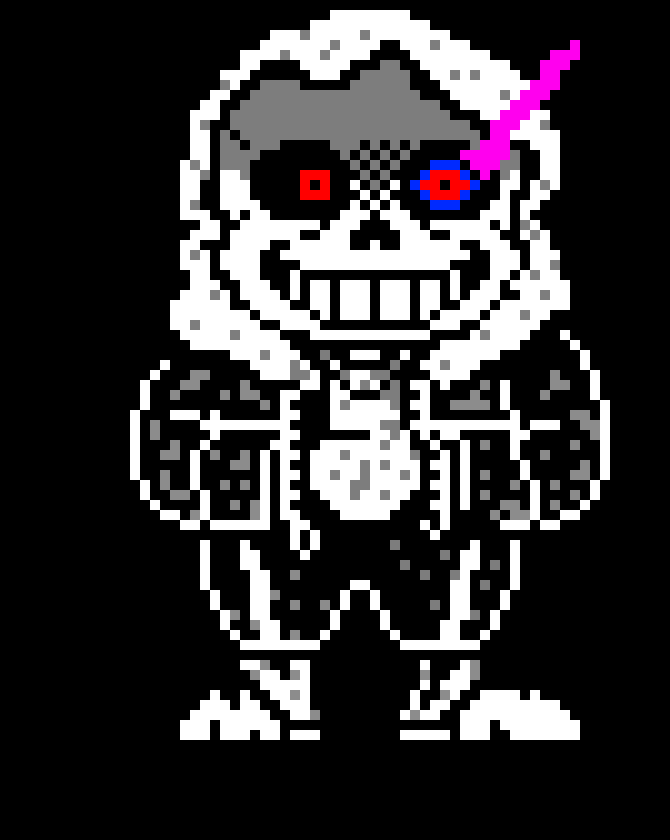 [43520c] dust sans:HUH? did i hear i footstep?... i probably just hearing things.