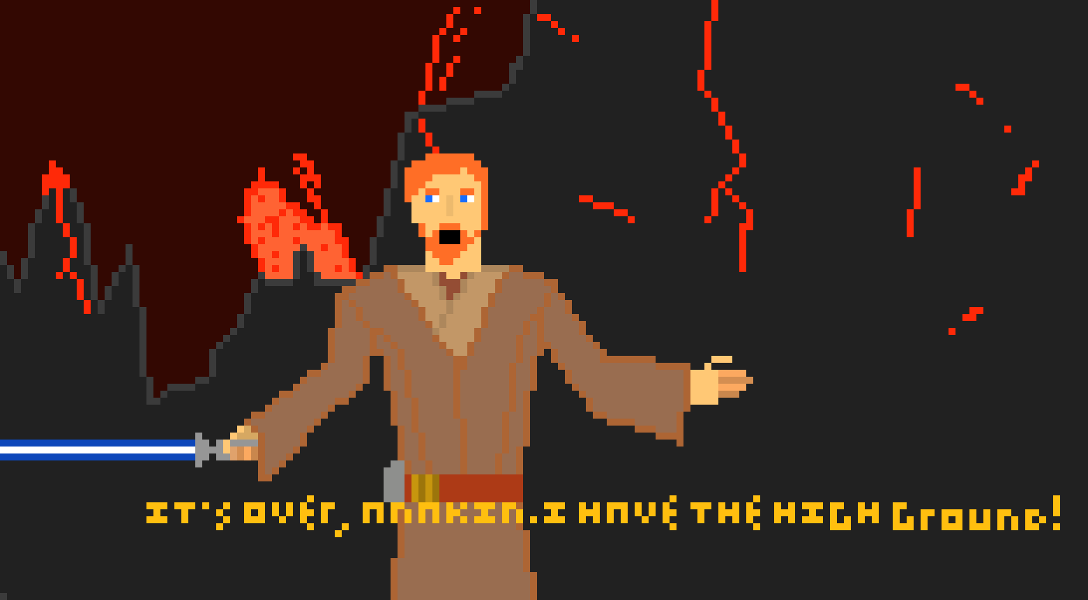 [fce4c9] It's over, Anakin. I have the high ground!