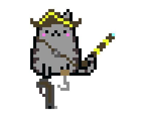 [9664c4] Pusheen Cat is awesome1 Pirate cat is cool3