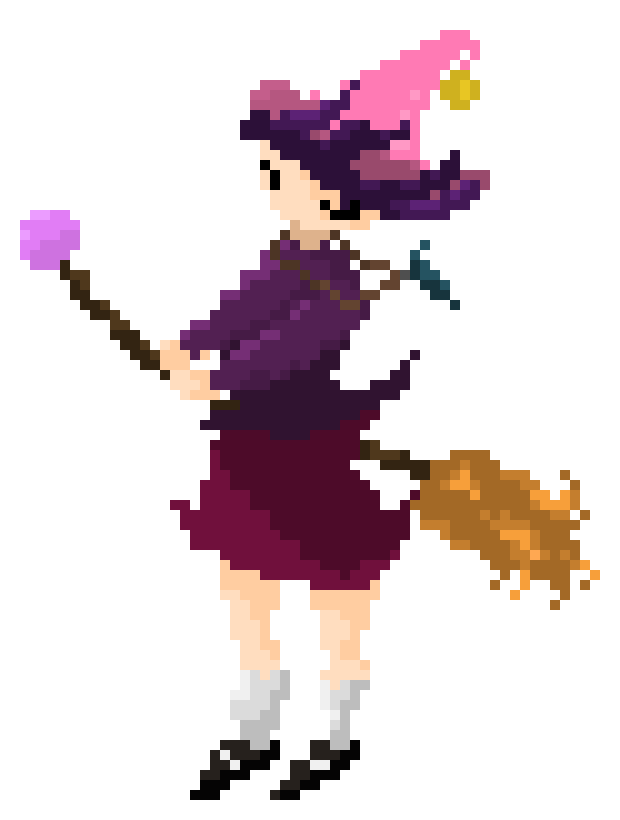 [9664c4] Colourful/Colorful Witch girl