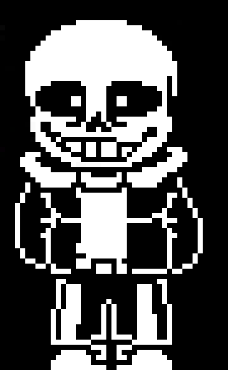 [65a0f5] Also fun fact: This is my first time trying to make a sideways Sans sprite.